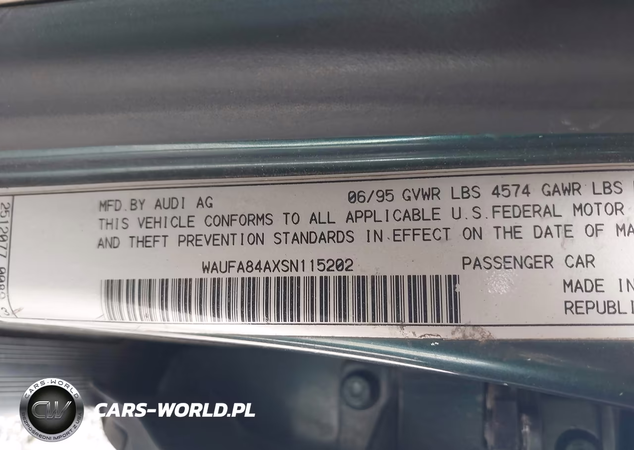 1995 Audi A6 VIN:WAUFA84AXSN115202 - 9