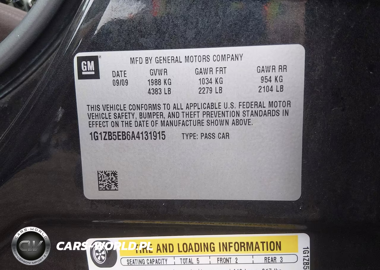 2010 Chevrolet Malibu Ls VIN:1G1ZB5EB6A4131915 - 9