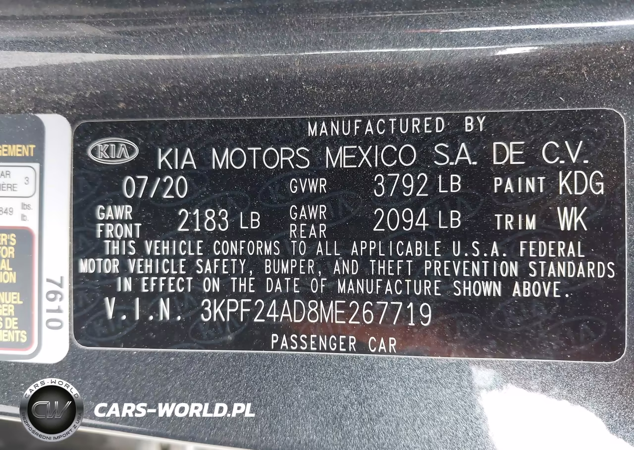 2021 Kia Forte Lxs VIN:3KPF24AD8ME267719 - 9