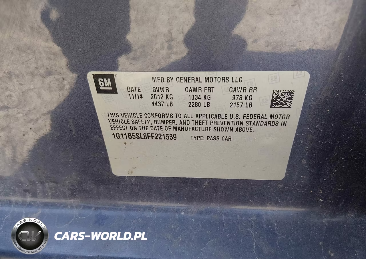 2015 Chevrolet Malibu Ls VIN:1G11B5SL8FF221539 - 9
