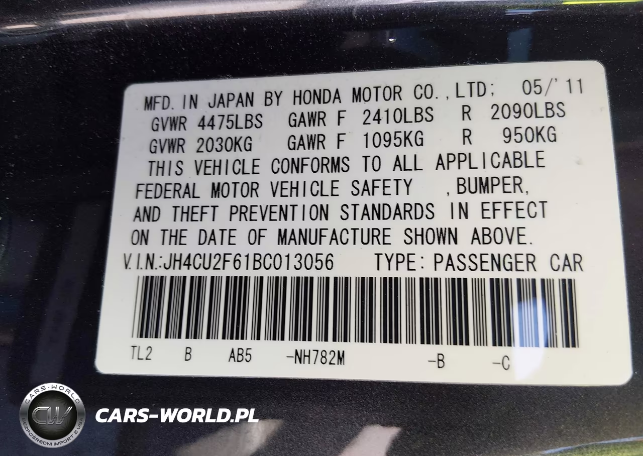 2011 Acura Tsx 2.4 VIN:JH4CU2F61BC013056 - 9