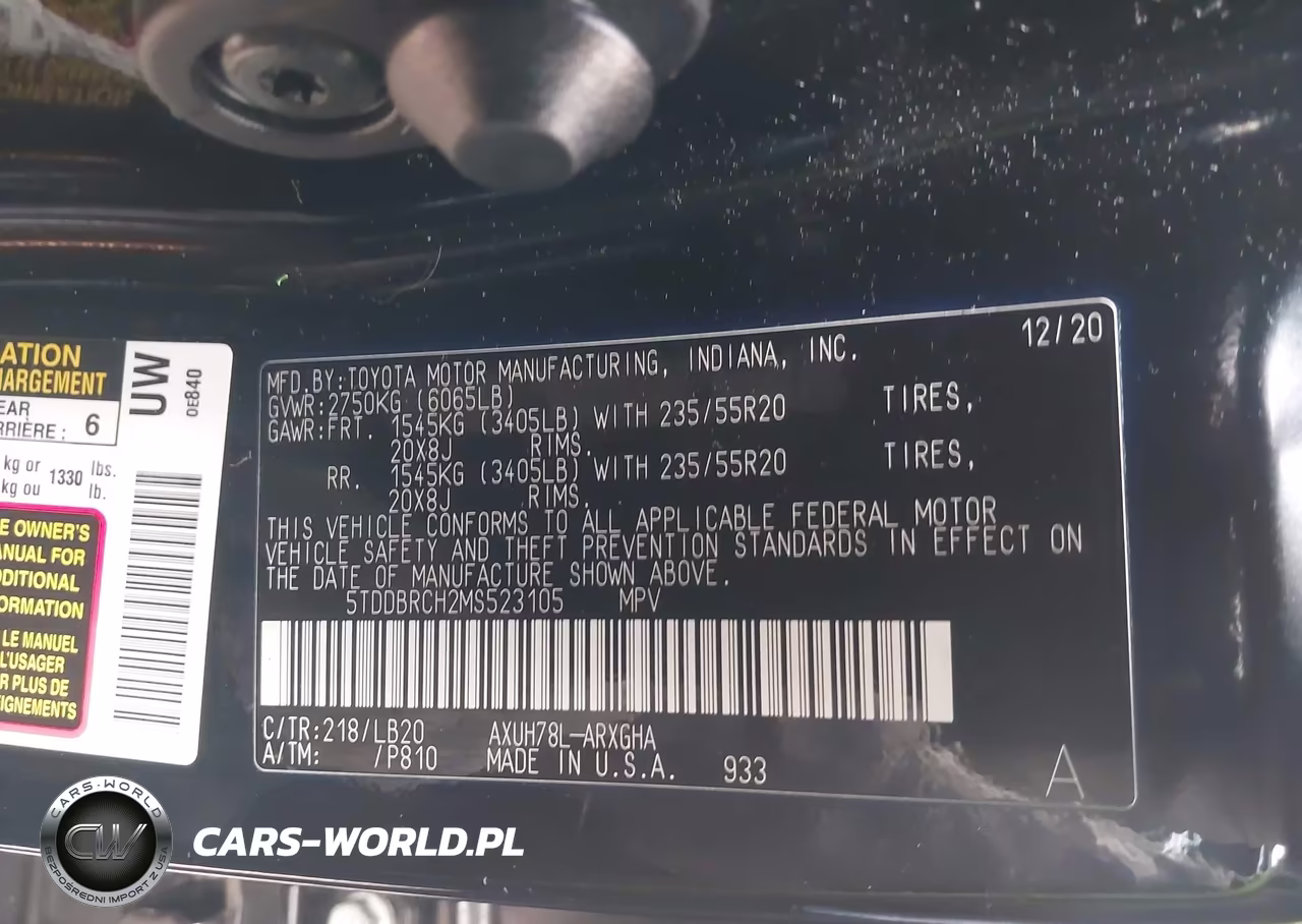 2021 Toyota Highlander Hybrid Limited VIN:5TDDBRCH2MS523105 - 9