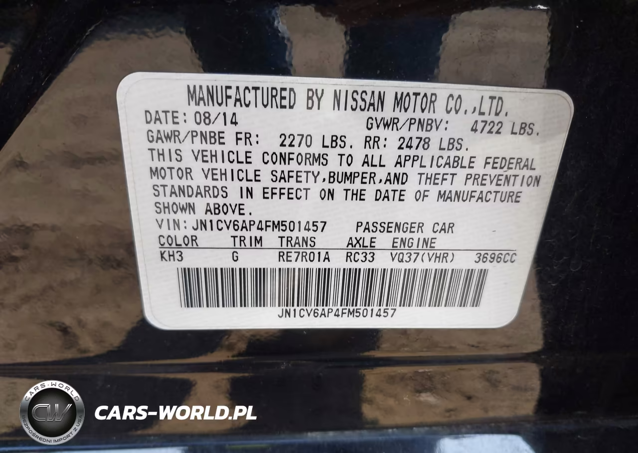 2015 Infiniti Q40 VIN:JN1CV6AP4FM501457 - 9