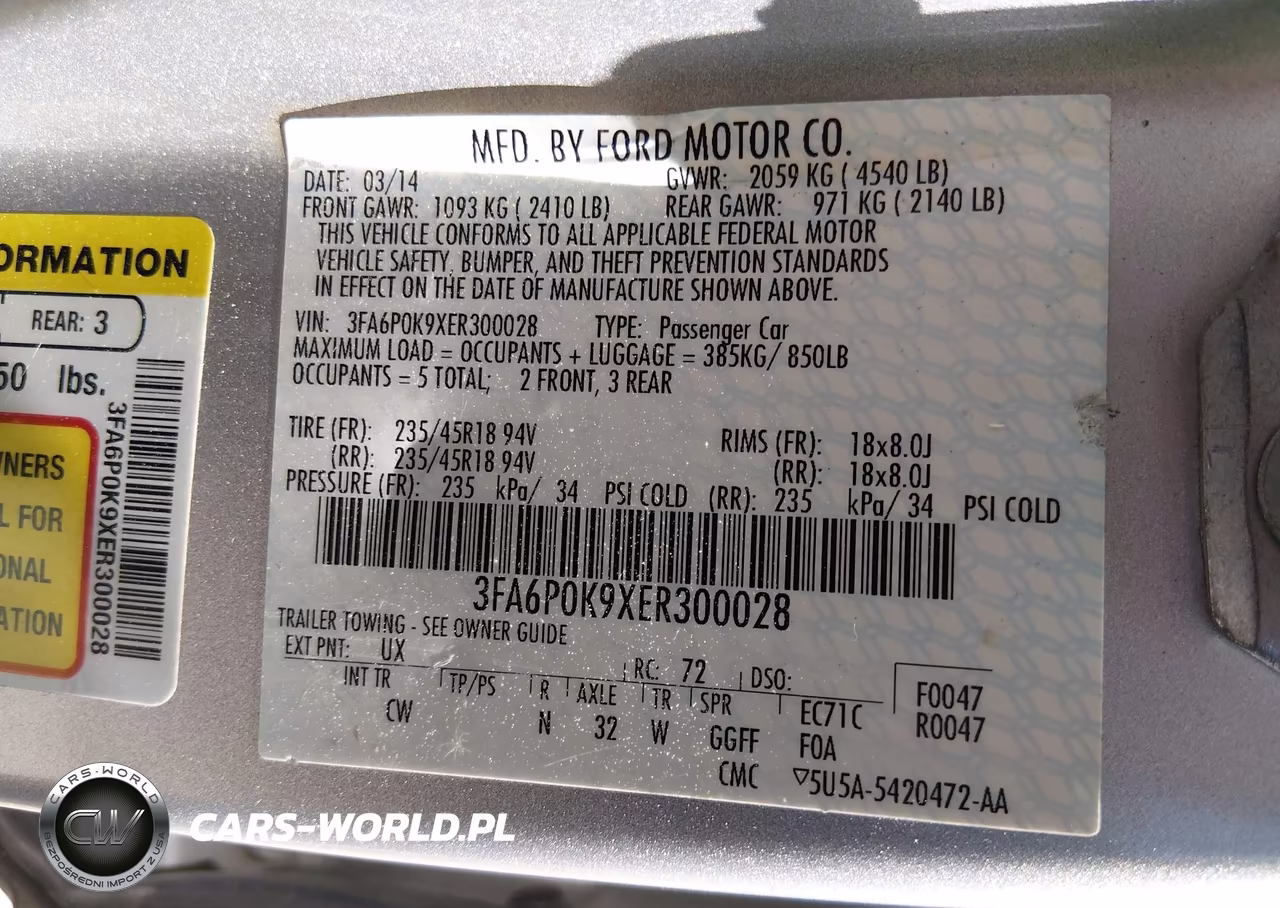 2014 Ford Fusion Titanium VIN:3FA6P0K9XER300028 - 9