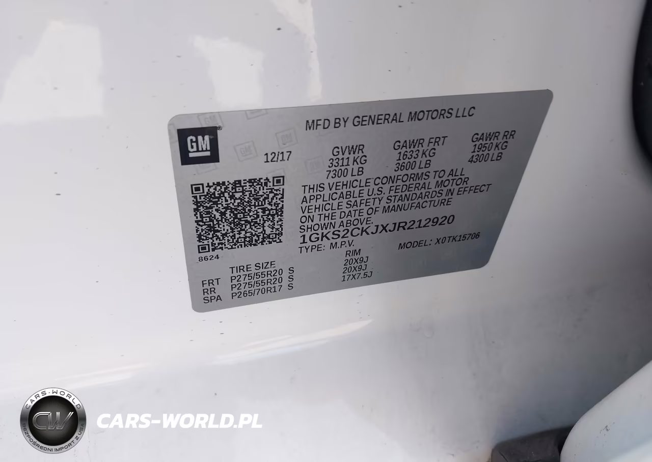 2018 GMC Yukon Denali VIN:1GKS2CKJXJR212920 - 9