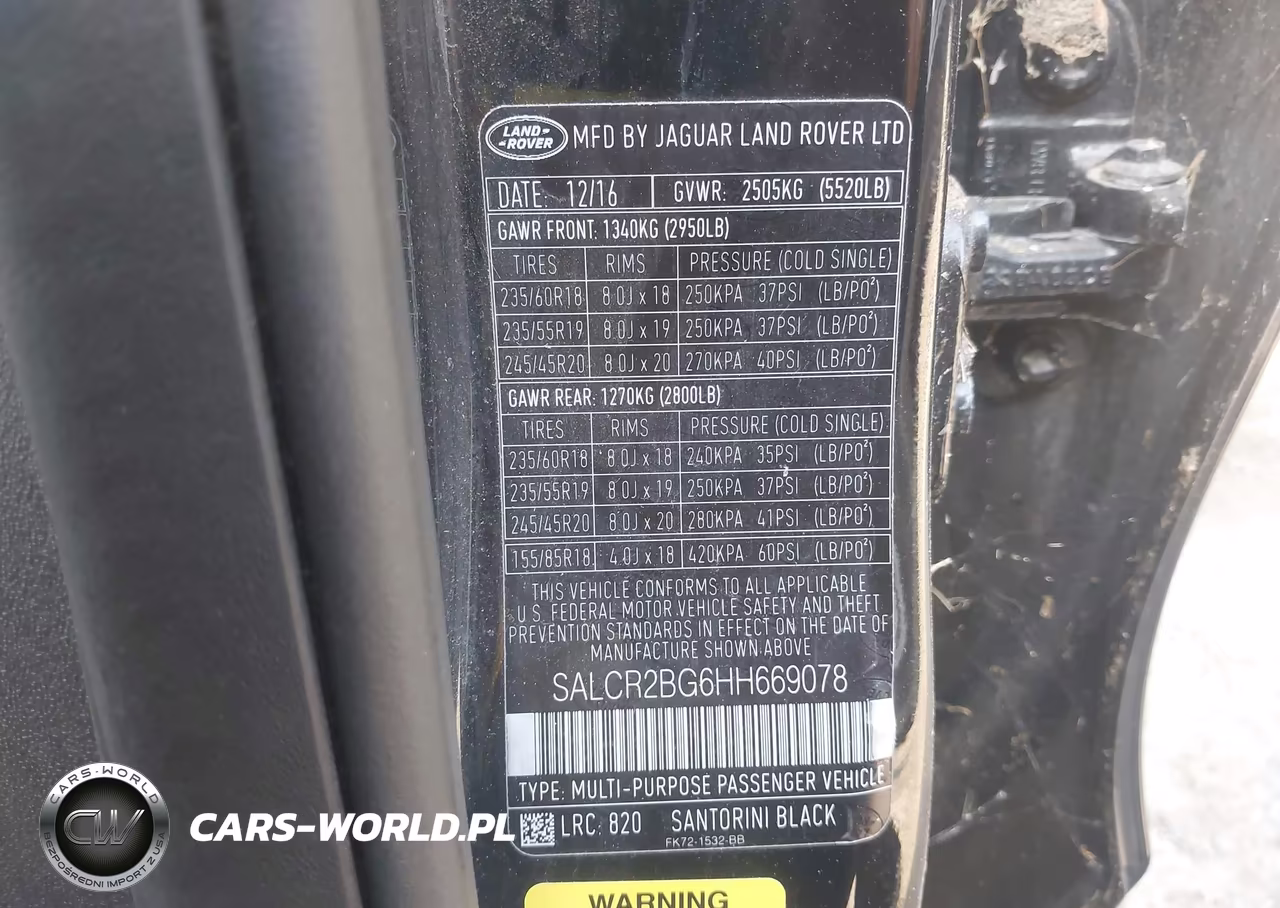 2017 Land Rover Discovery Sport Hse VIN:SALCR2BG6HH669078 - 9