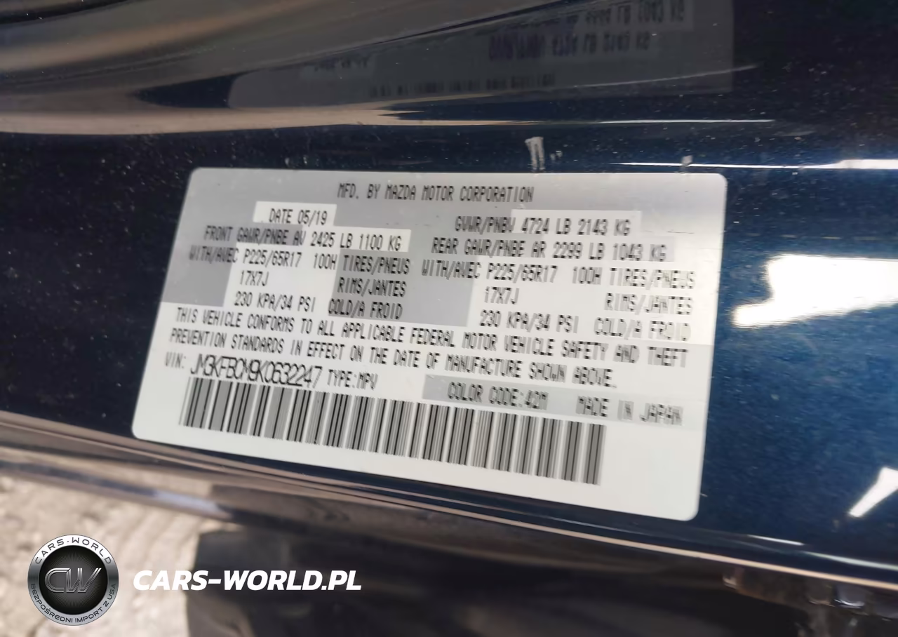 2019 Mazda Cx-5 Touring VIN:JM3KFBCM9K0632247 - 9