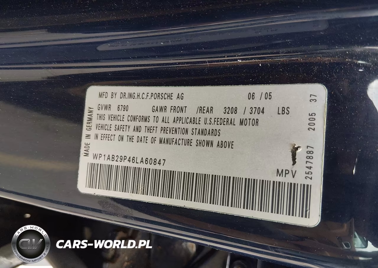 2006 Porsche Cayenne S-S Titanium Edition VIN:WP1AB29P46LA60847 - 9
