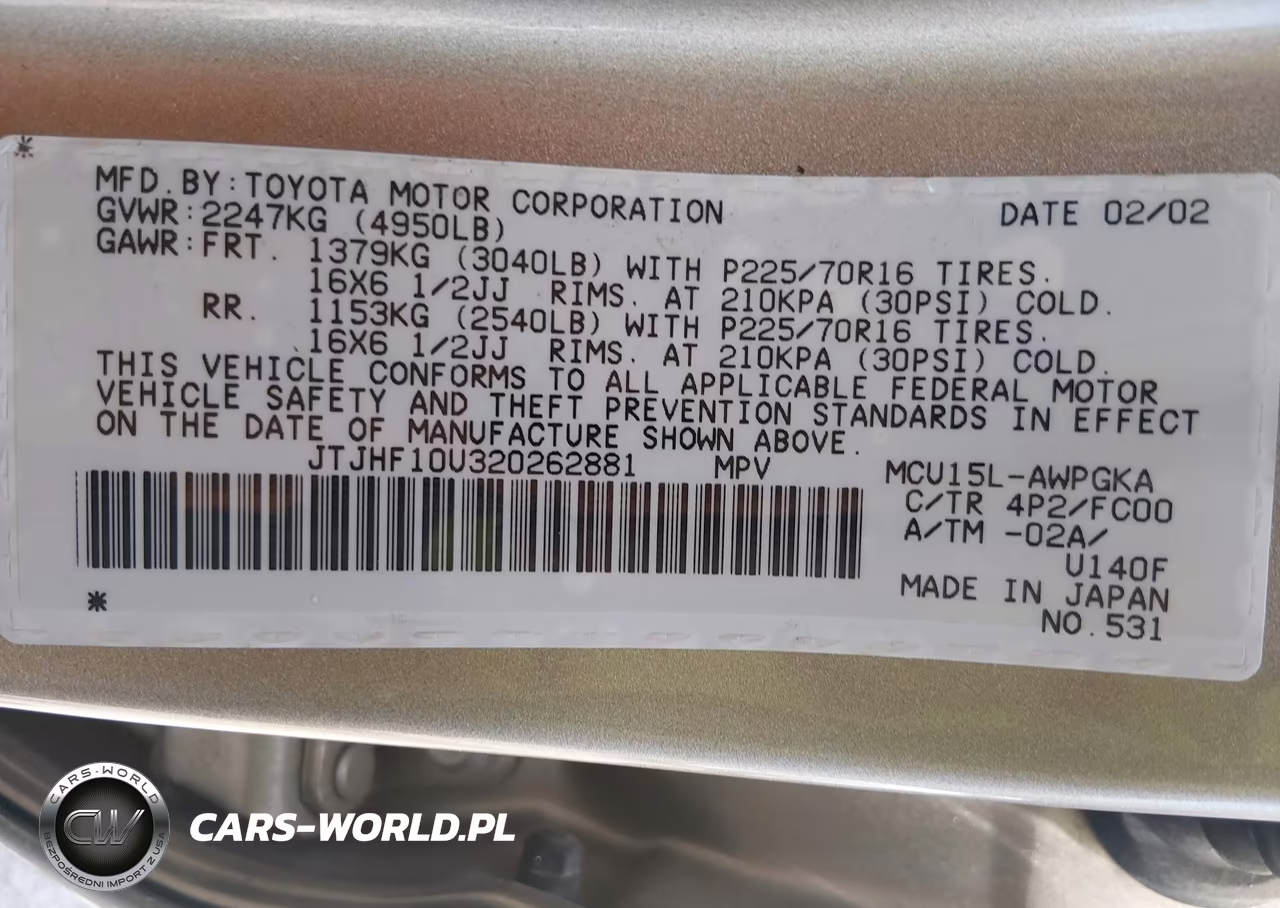 2002 Lexus Rx 300 VIN:JTJHF10U320262881 - 9