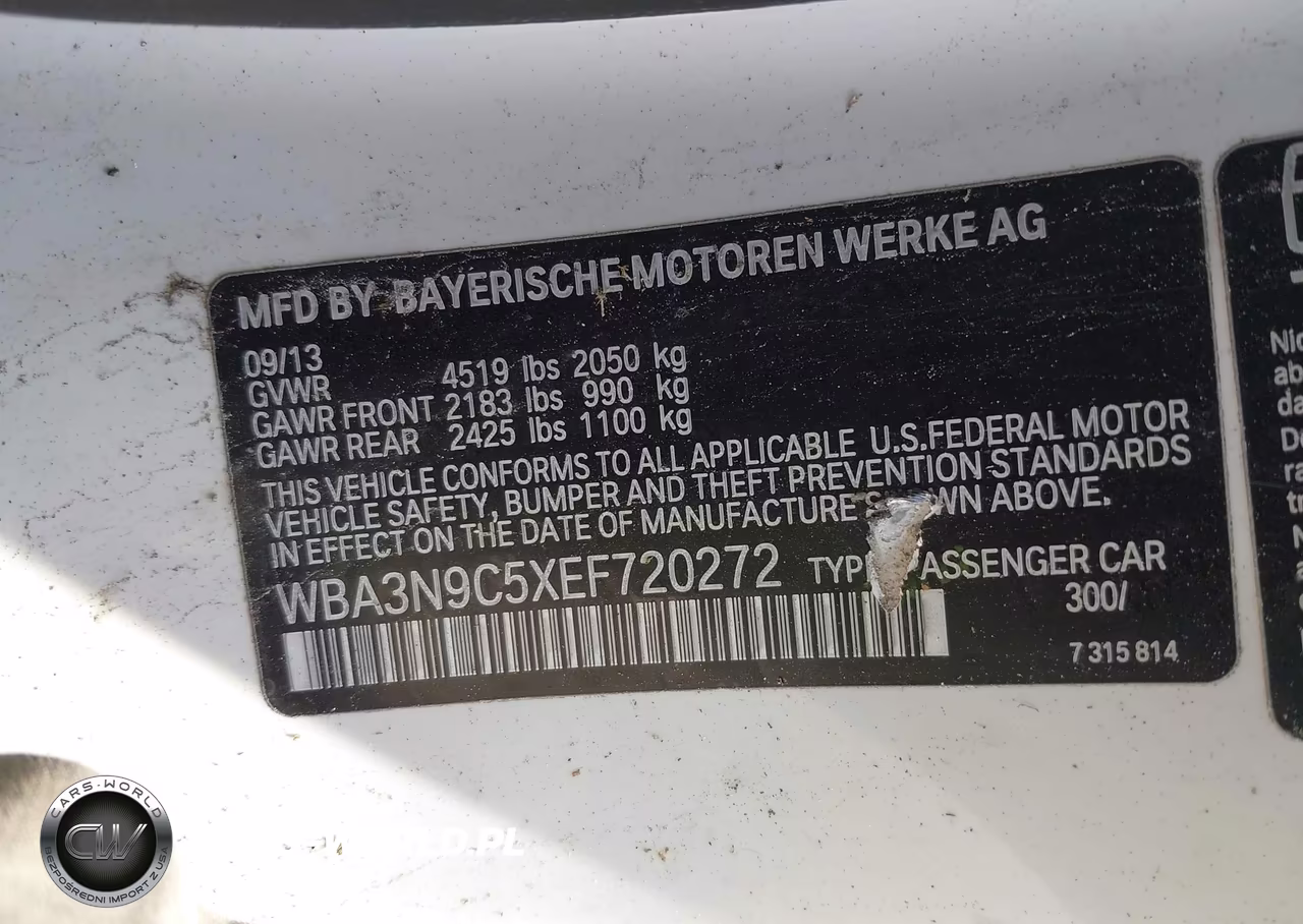2014 BMW 428I xDrive VIN:WBA3N9C5XEF720272 - 9