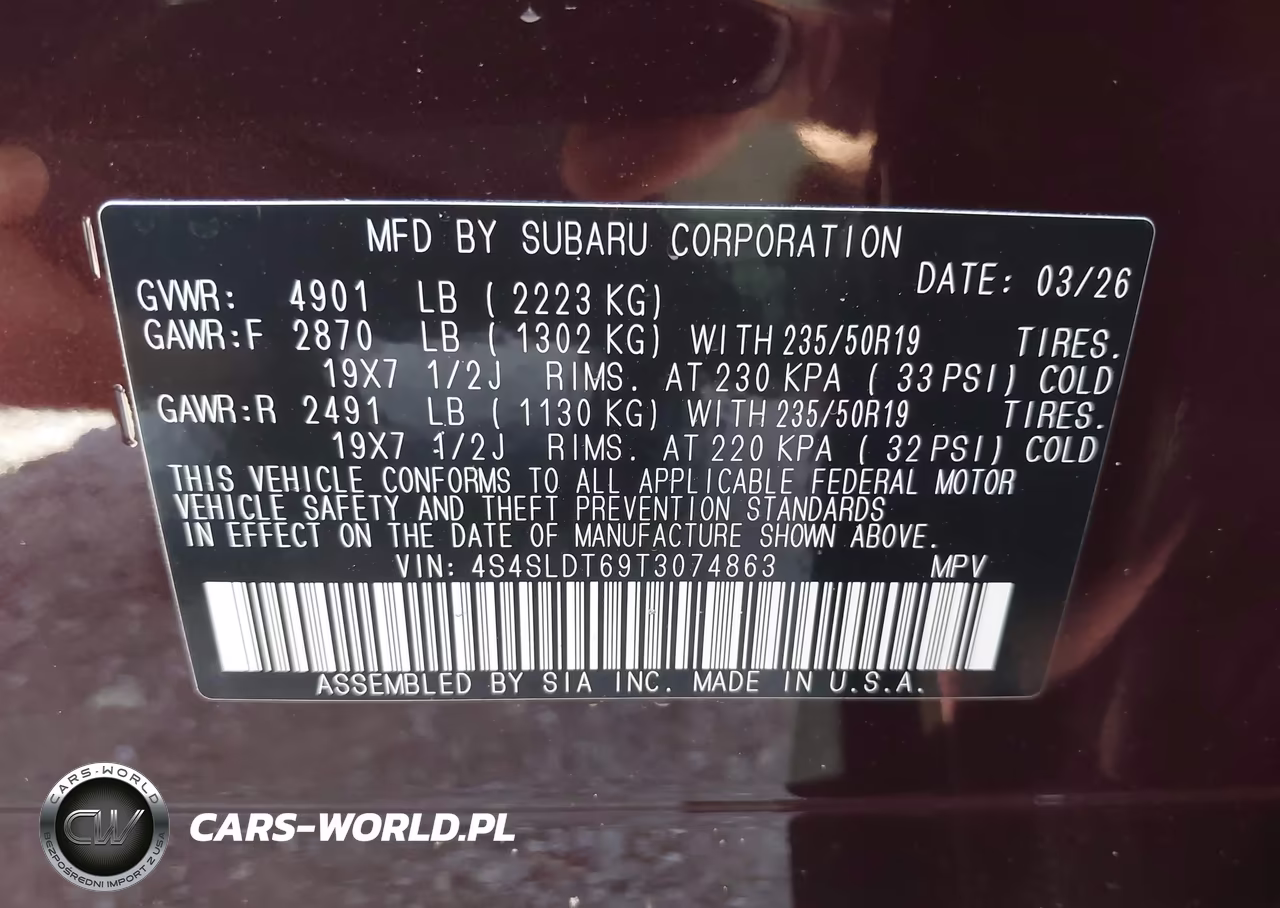 2026 Subaru Forester Touring VIN:4S4SLDT69T3074863 - 9