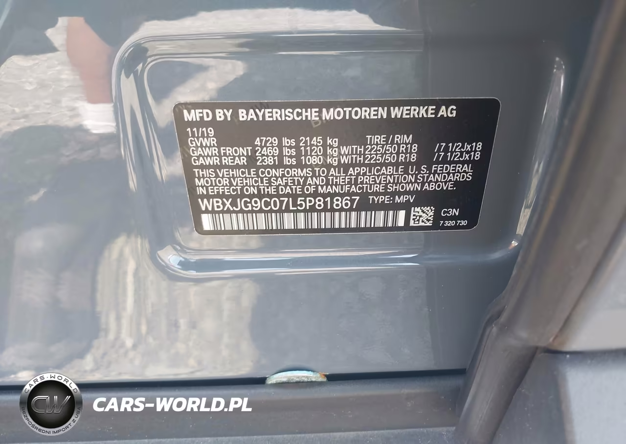 2020 BMW X1 xDrive28I VIN:WBXJG9C07L5P81867 - 9