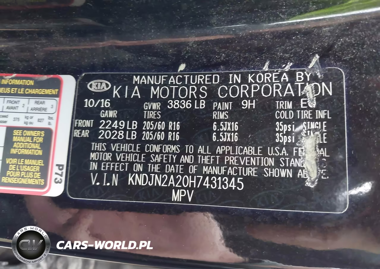 2017 Kia Soul VIN:KNDJN2A20H7431345 - 9