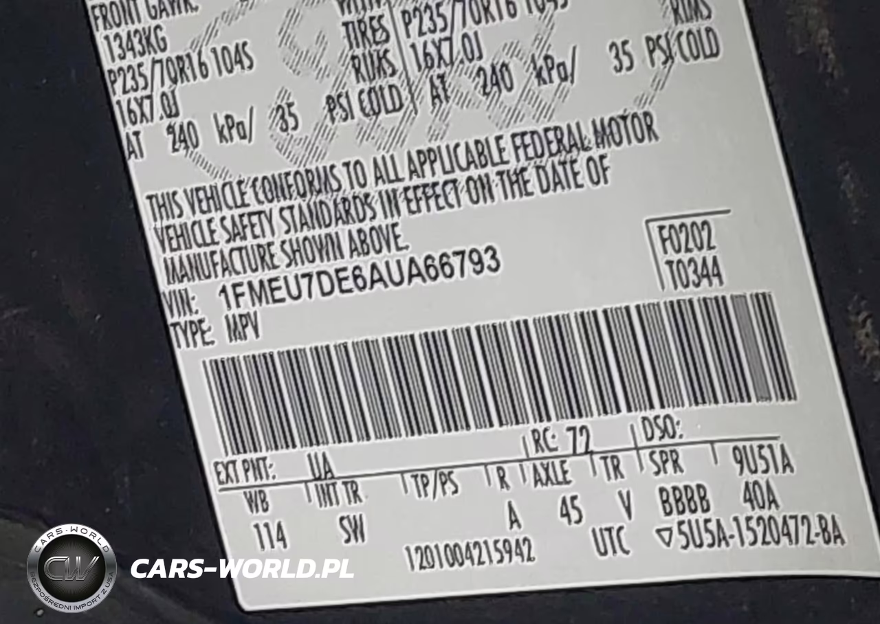 2010 Ford Explorer Xlt VIN:1FMEU7DE6AUA66793 - 9