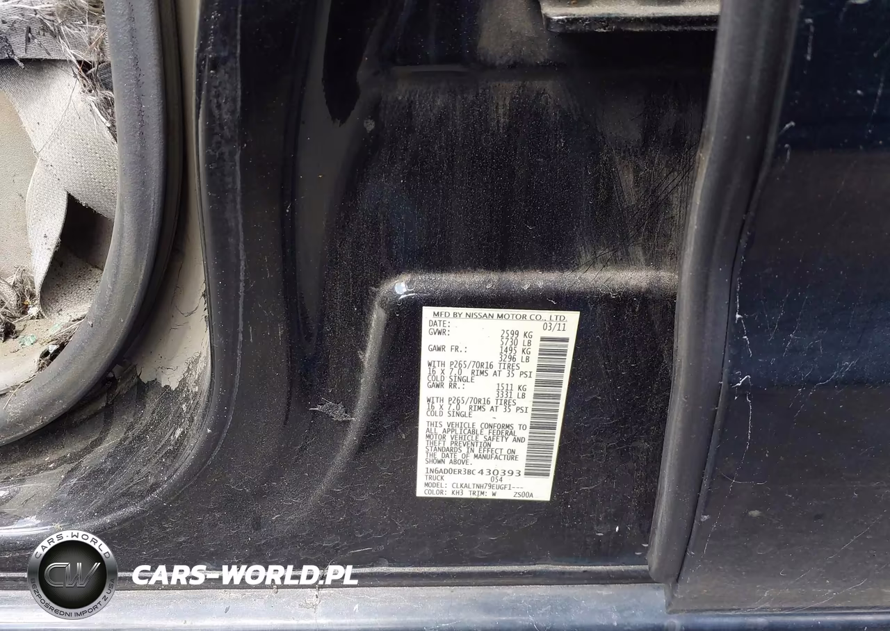 2011 Nissan Frontier Sv VIN:1N6AD0ER3BC430393 - 9