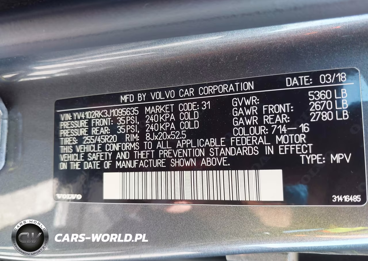 2018 Volvo Xc60 T5 Momentum VIN:YV4102RK3J1095635 - 9