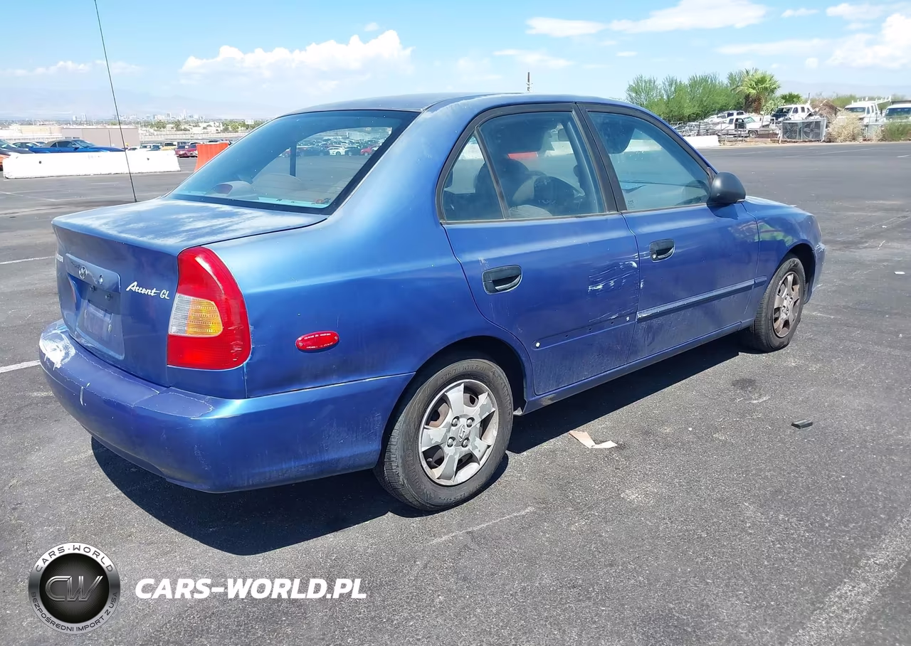 2002 Hyundai Accent Gl VIN:KMHCG45C72U340594 - 4