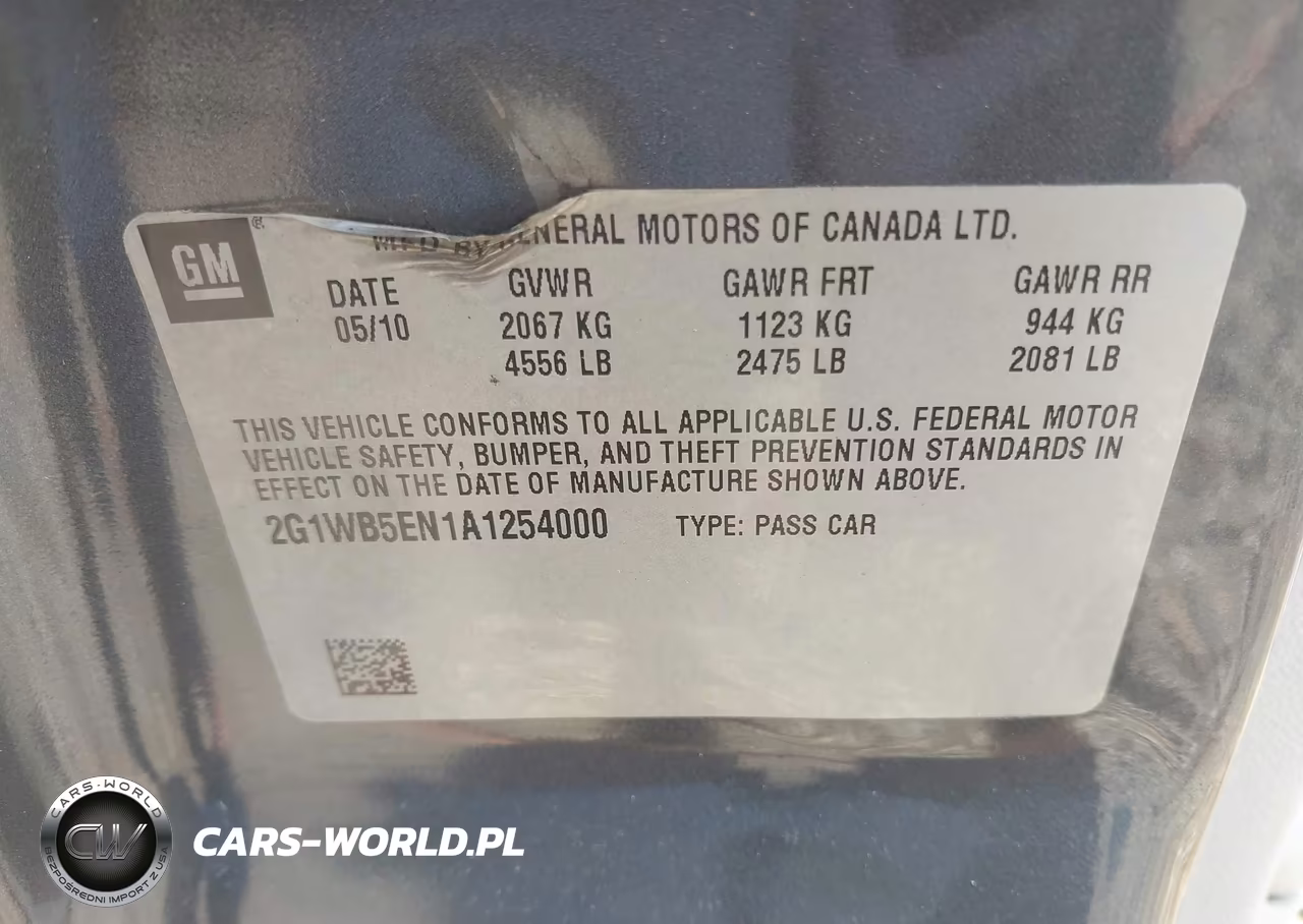 2010 Chevrolet Impala Lt VIN:2G1WB5EN1A1254000 - 9