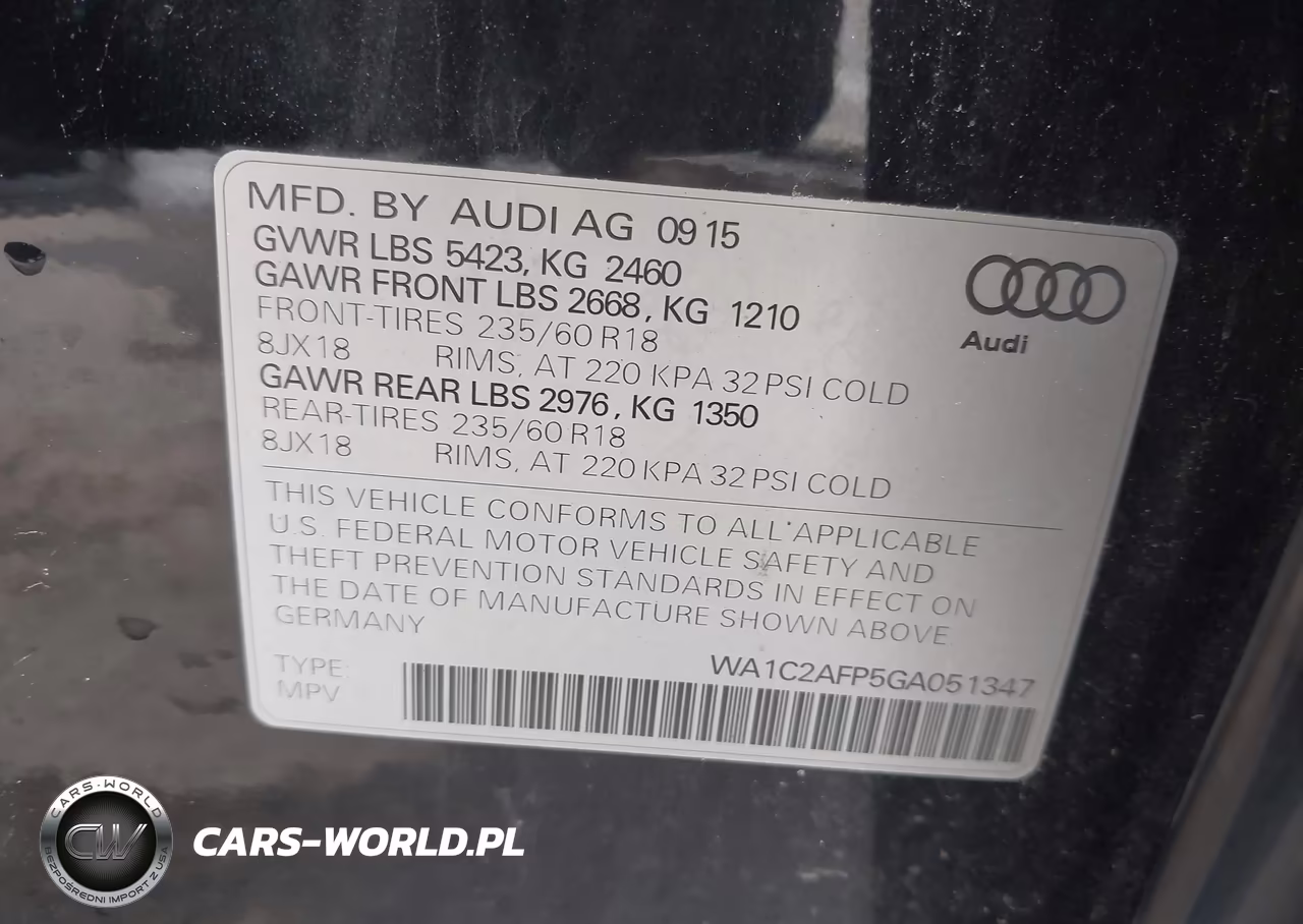 2016 Audi Q5 2.0T Premium VIN:WA1C2AFP5GA051347 - 9