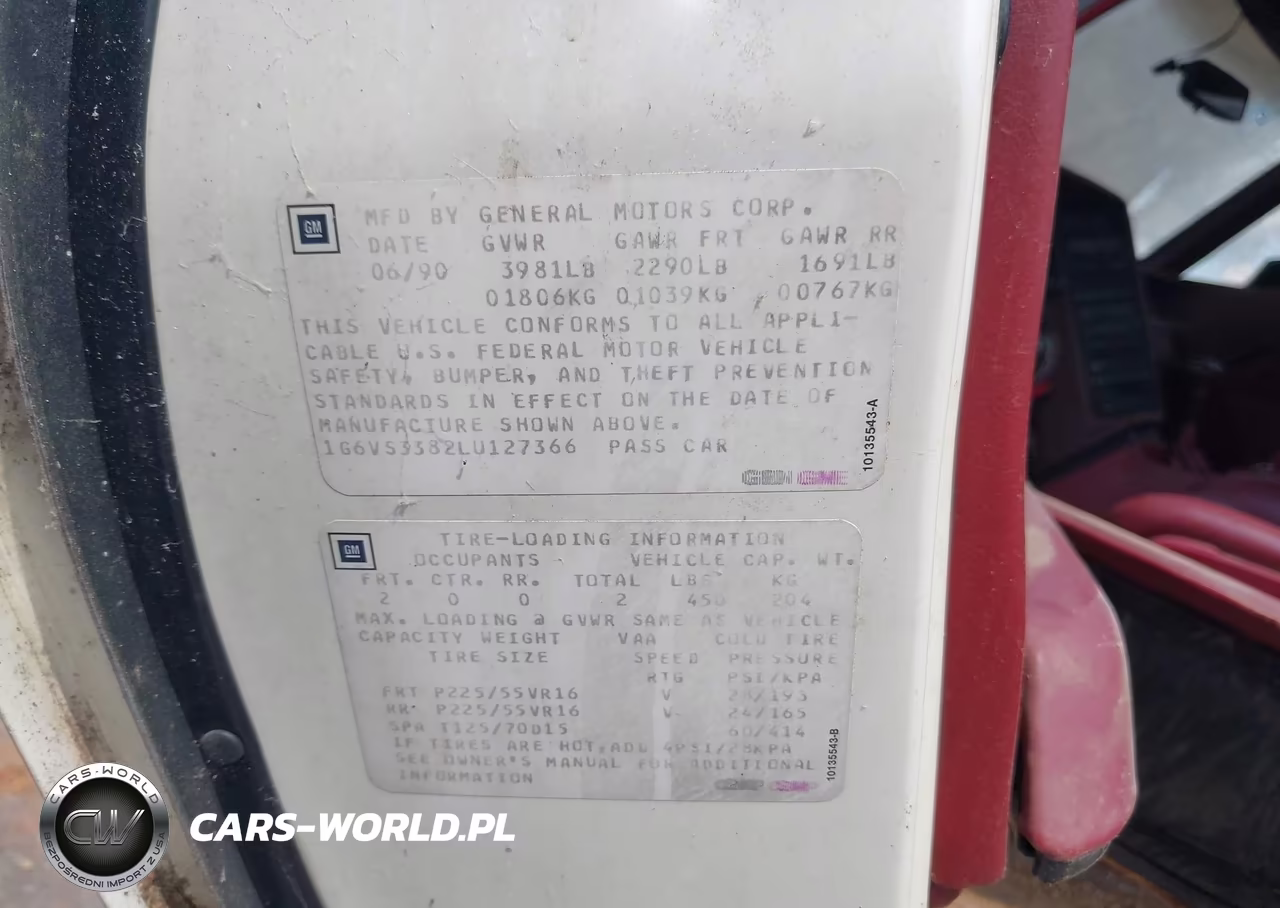 1990 Cadillac Allante VIN:1G6VS3382LU127366 - 9