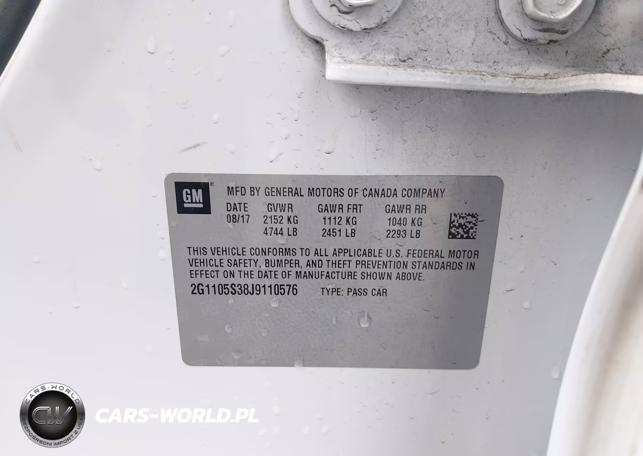 2018 Chevrolet Impala 1Lt VIN:2G1105S38J9110576 - 9