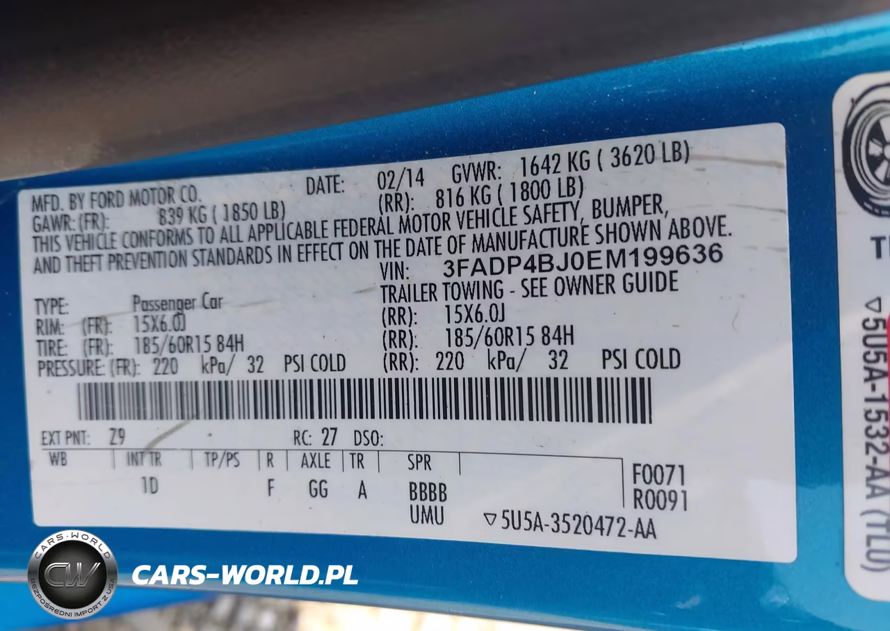 2014 Ford Fiesta Se VIN:3FADP4BJ0EM199636 - 9