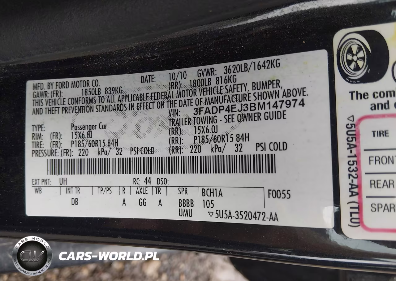 2011 Ford Fiesta Se VIN:3FADP4EJ3BM147974 - 9