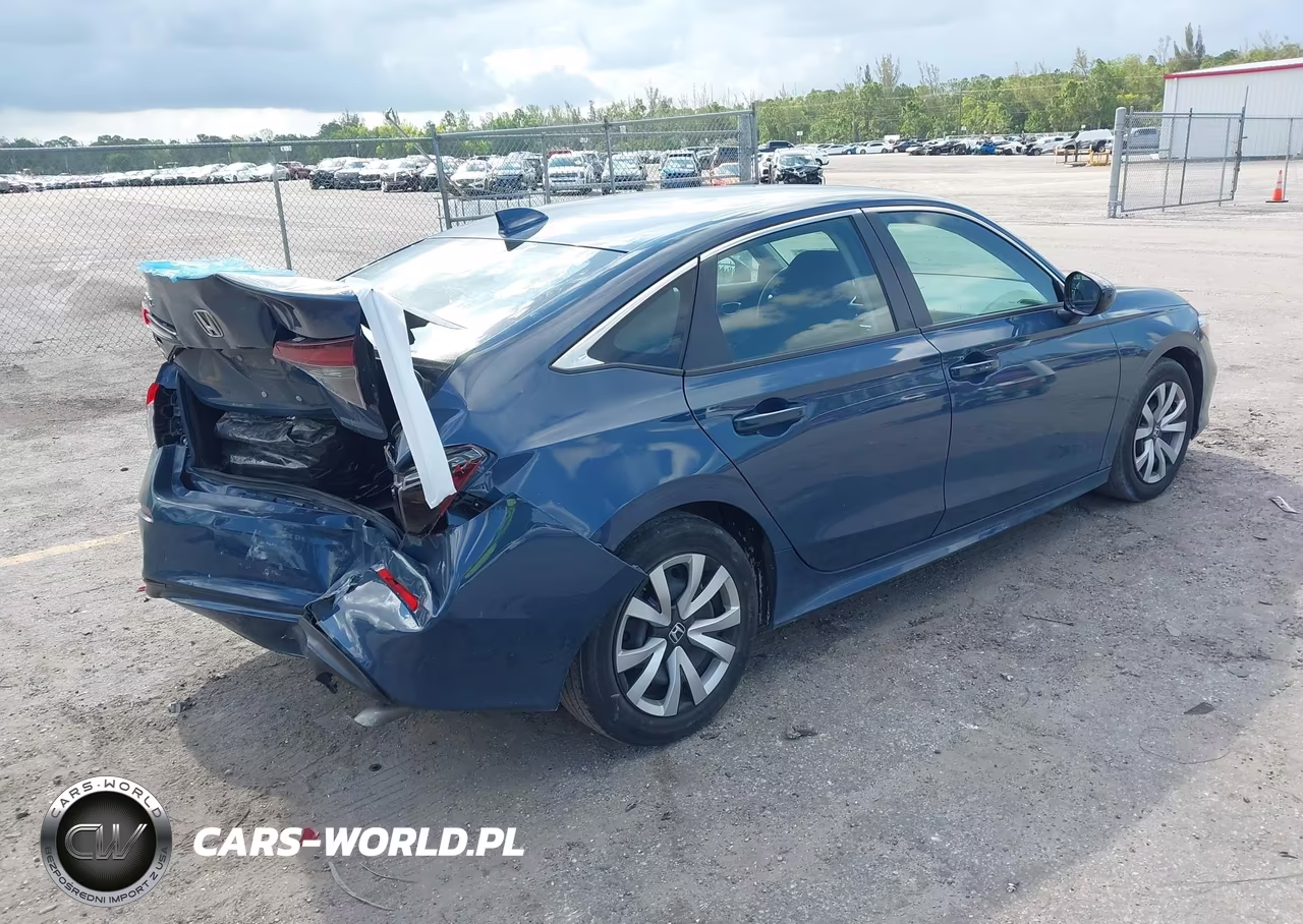 2025 Honda Civic Lx VIN:2HGFE2F29SH549079 - 4