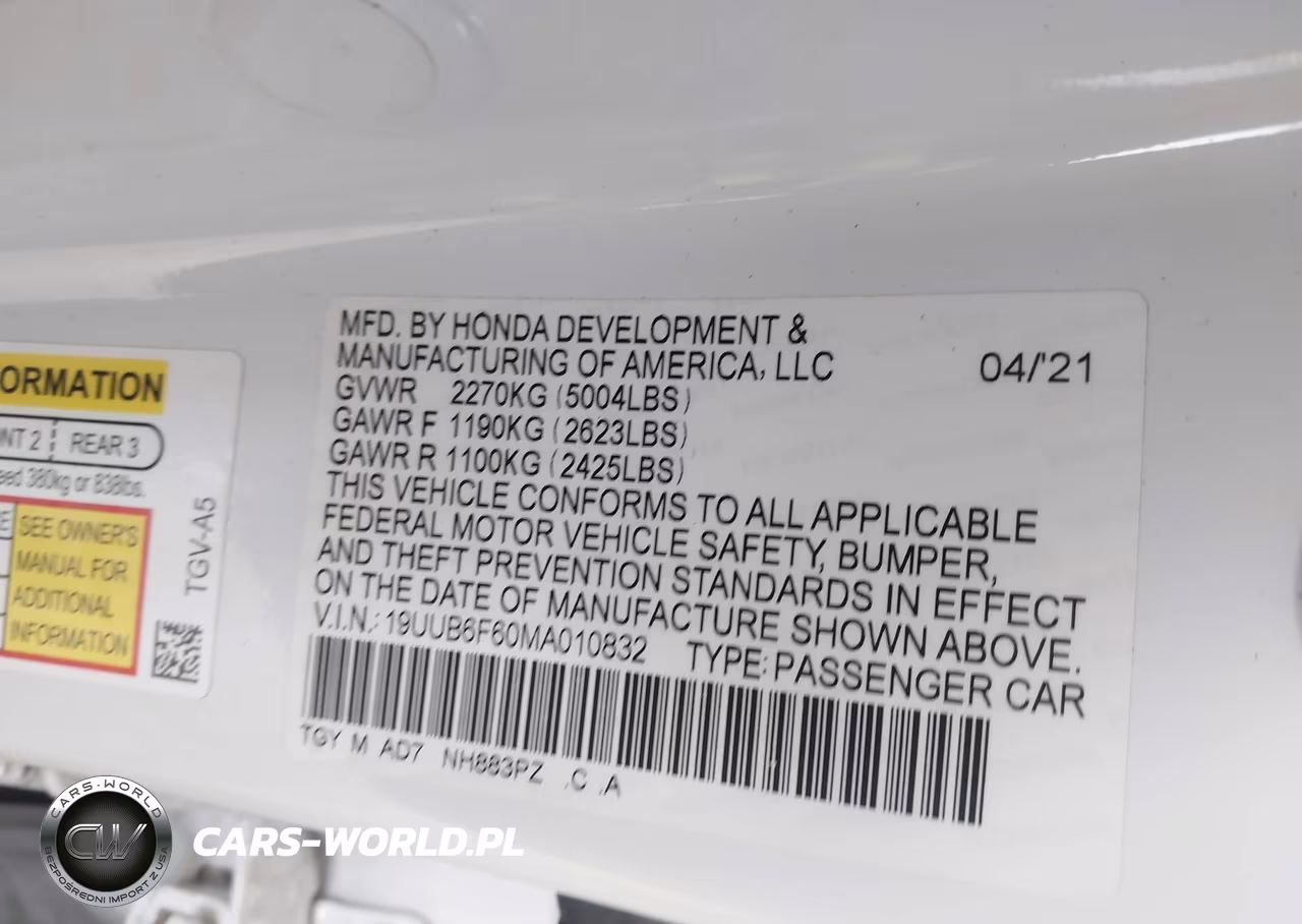 2021 Acura Tlx Advance Package VIN:19UUB6F60MA010832 - 9