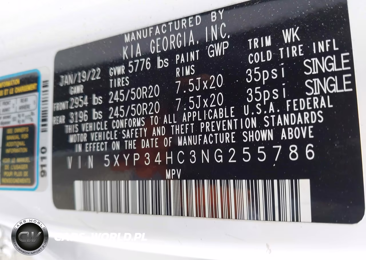 2022 Kia Telluride Ex VIN:5XYP34HC3NG255786 - 9