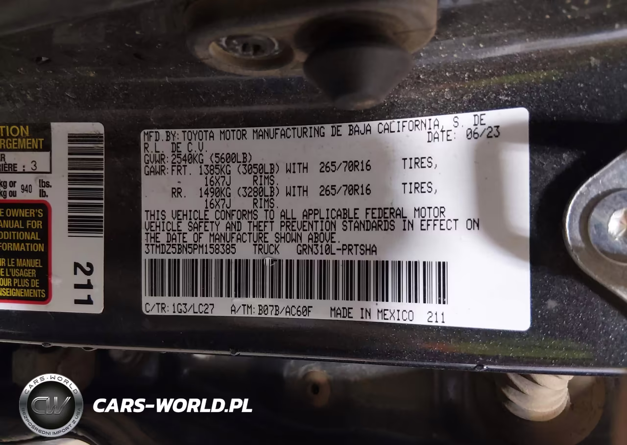 2023 Toyota Tacoma Trd Off Road VIN:3TMDZ5BN5PM158385 - 9