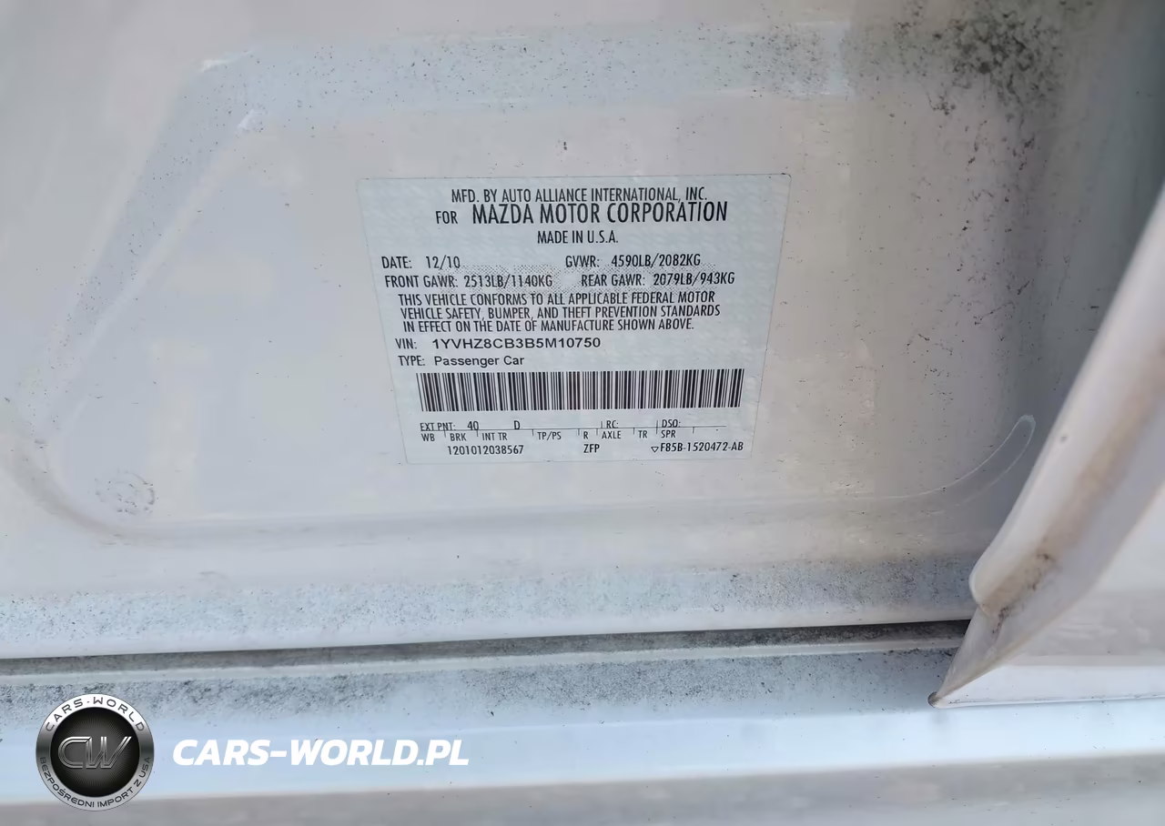2011 Mazda Mazda6 S Grand Touring VIN:1YVHZ8CB3B5M10750 - 9