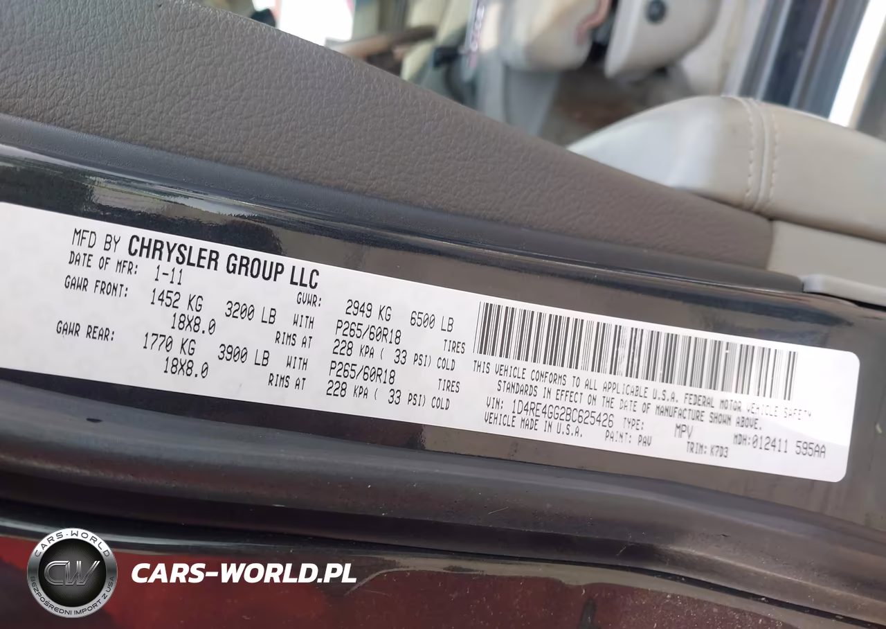 2011 Dodge Durango Crew VIN:1D4RE4GG2BC625426 - 9