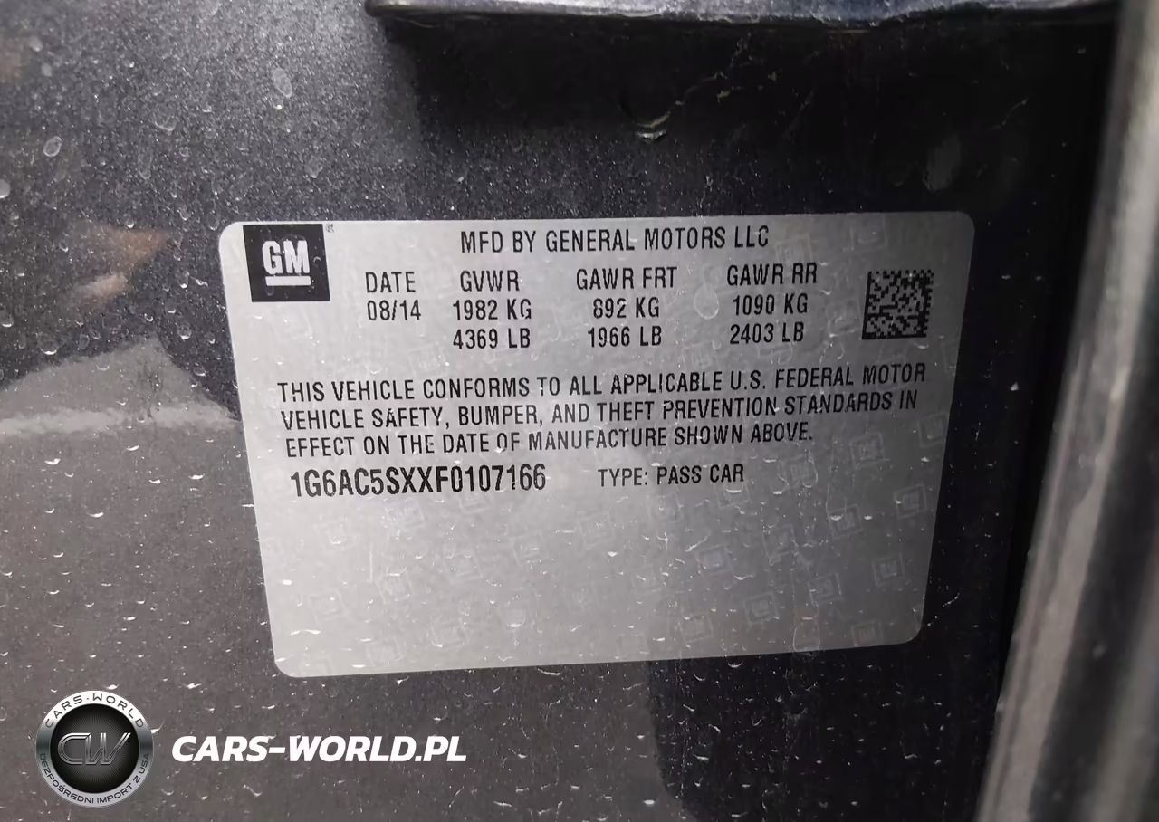 2015 Cadillac Ats Performance VIN:1G6AC5SXXF0107166 - 9