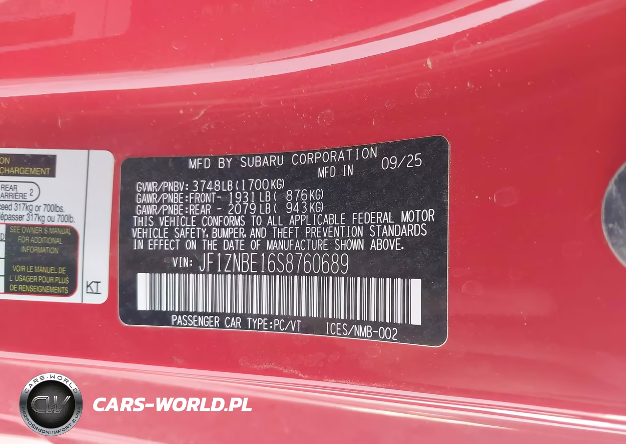 2025 Toyota Gr86 Premium VIN:JF1ZNBE16S8760689 - 9
