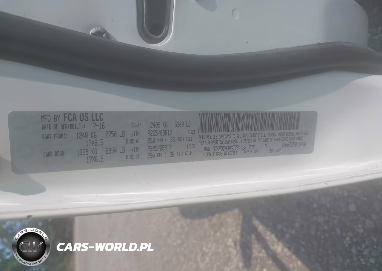 2016 Dodge Journey Se VIN:3C4PDCAB0GT234429 - 9