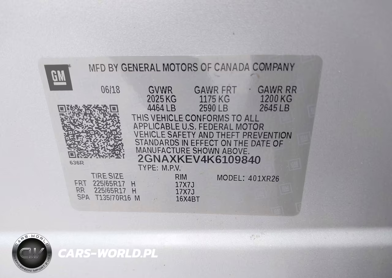 2019 Chevrolet Equinox Lt VIN:2GNAXKEV4K6109840 - 9