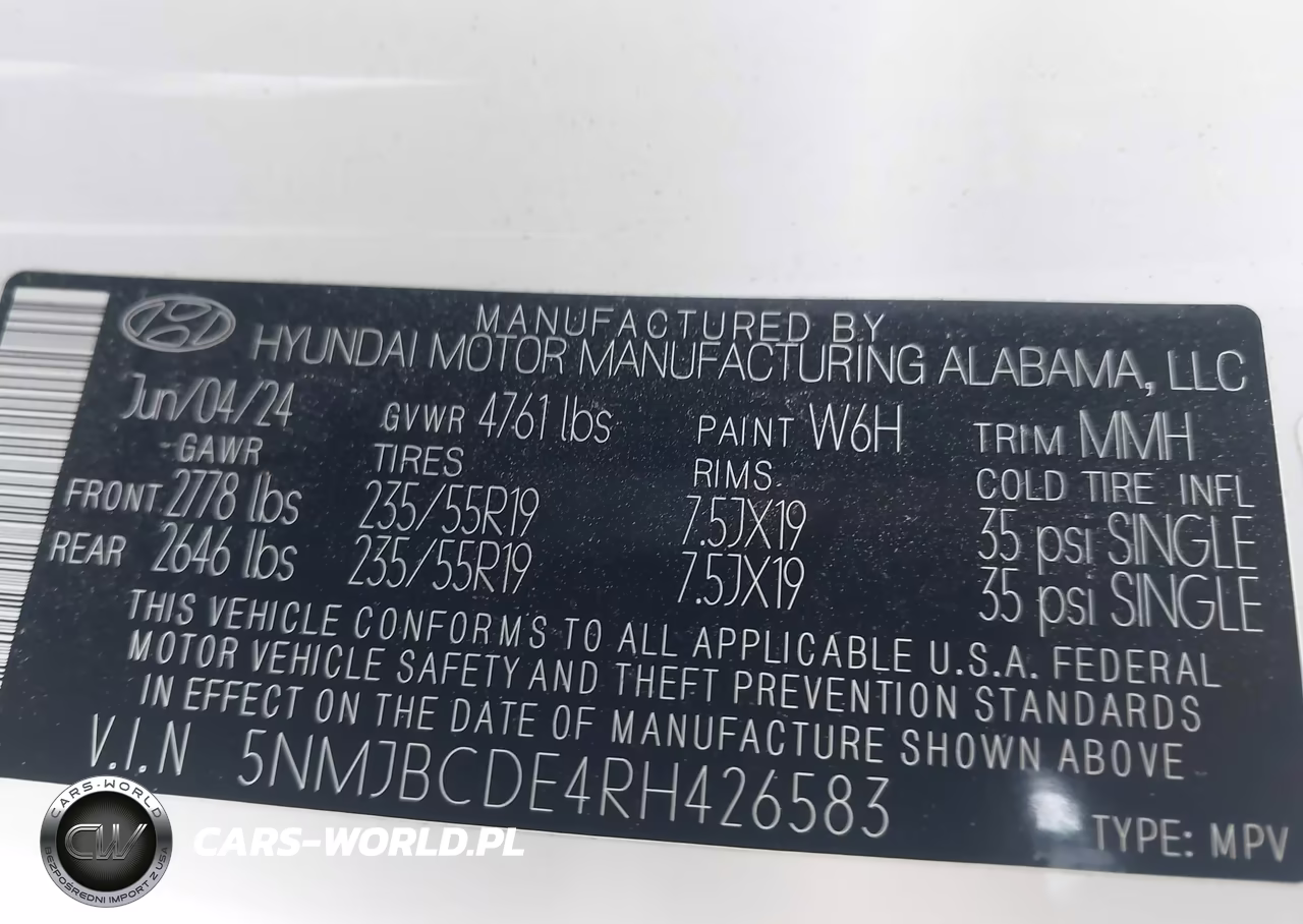 2024 Hyundai Tucson Sel VIN:5NMJBCDE4RH426583 - 9