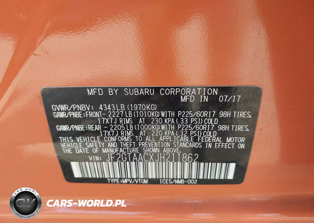 2018 Subaru Crosstrek 2.0I VIN:JF2GTAACXJH211862 - 9
