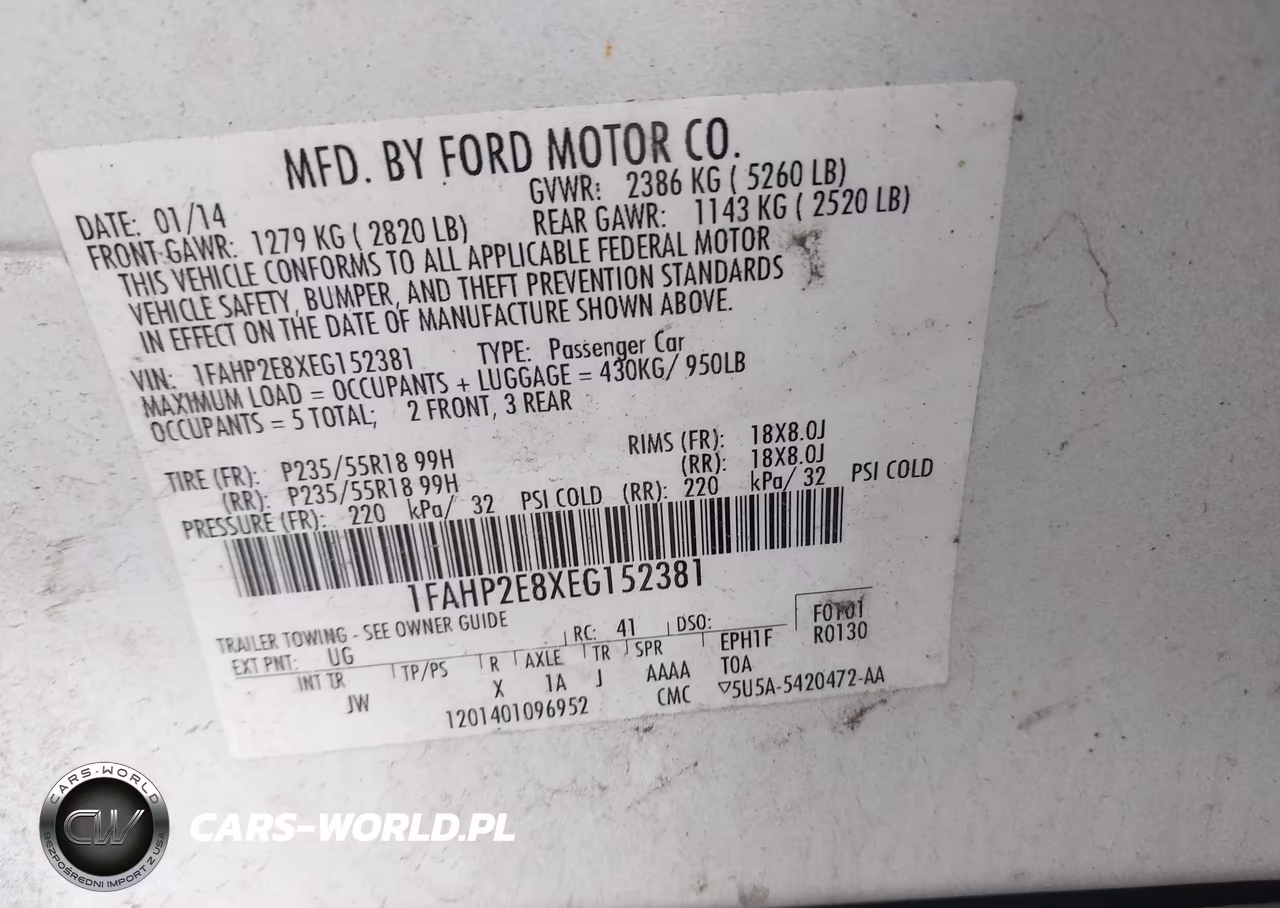 2014 Ford Taurus Sel VIN:1FAHP2E8XEG152381 - 9
