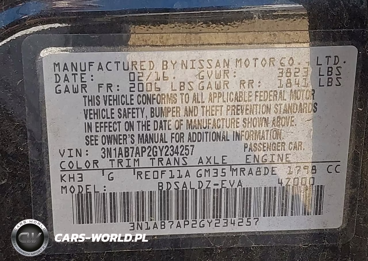 2016 Nissan Sentra Sv VIN:3N1AB7AP2GY234257 - 9