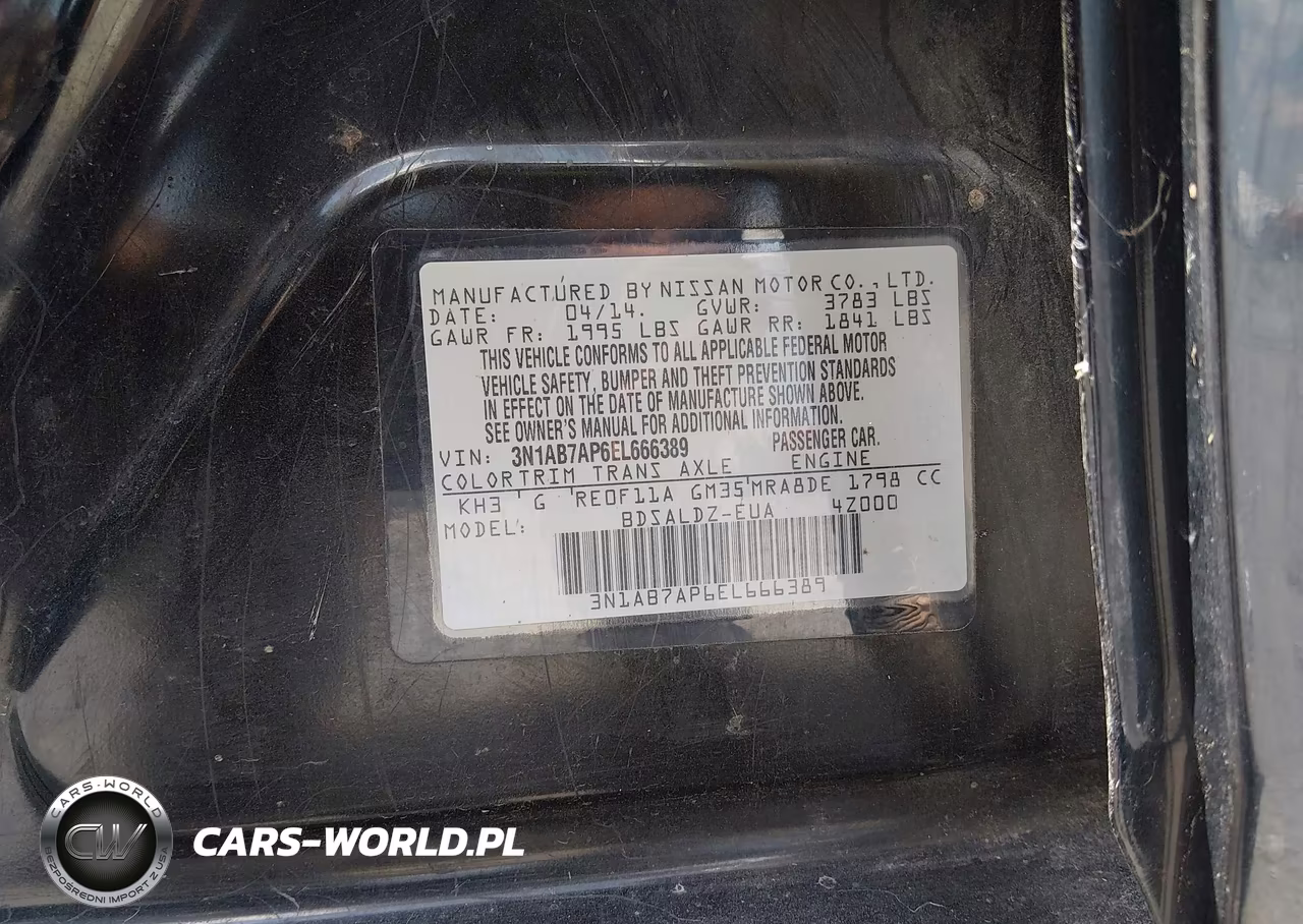2014 Nissan Sentra Fe+ S-Fe+ Sv-S-Sl-Sr-Sv VIN:3N1AB7AP6EL666389 - 9