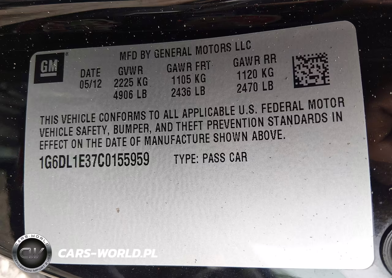 2012 Cadillac Cts Performance VIN:1G6DL1E37C0155959 - 9