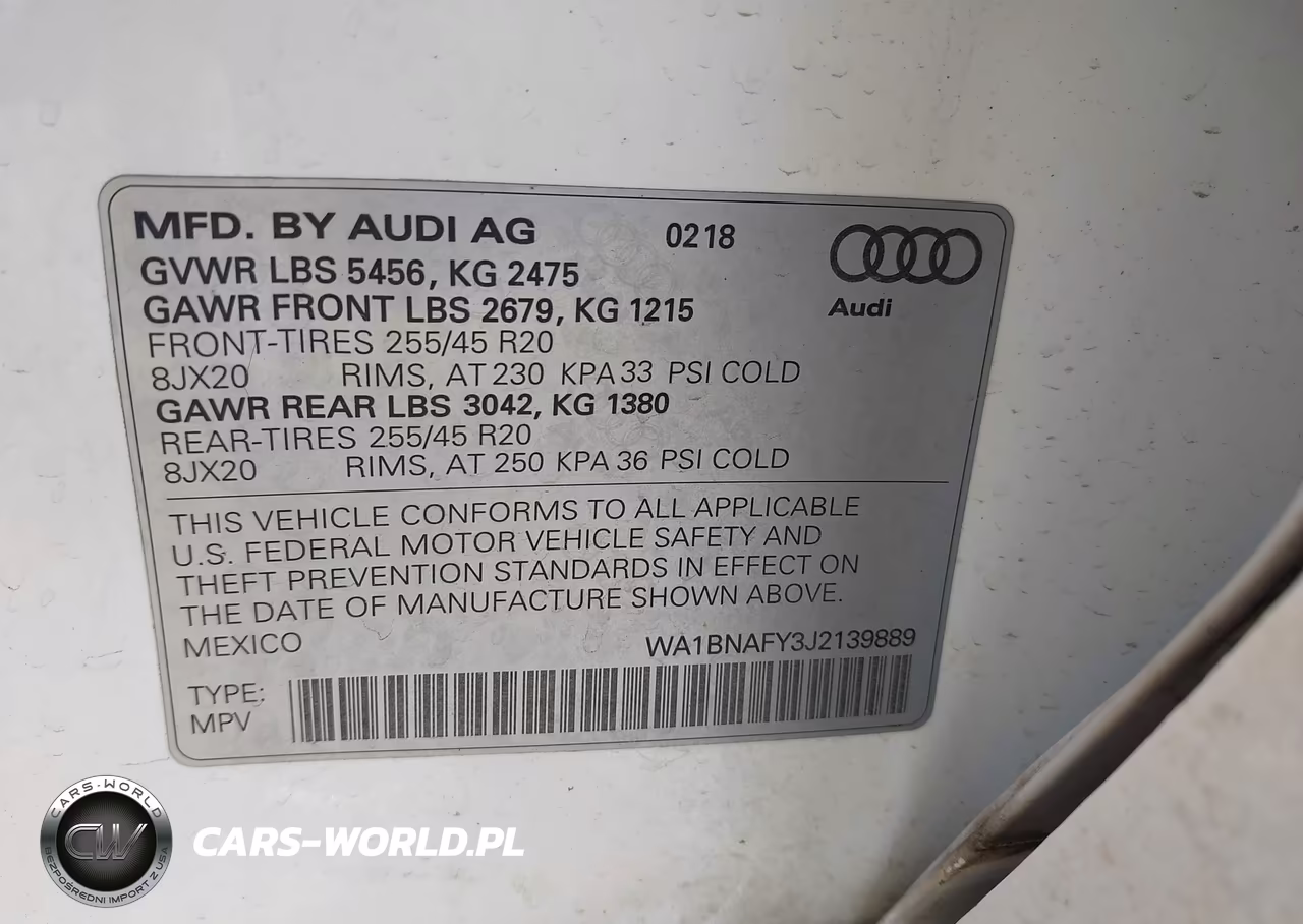 2018 Audi Q5 2.0T Premium-2.0T Tech Premium VIN:WA1BNAFY3J2139889 - 9