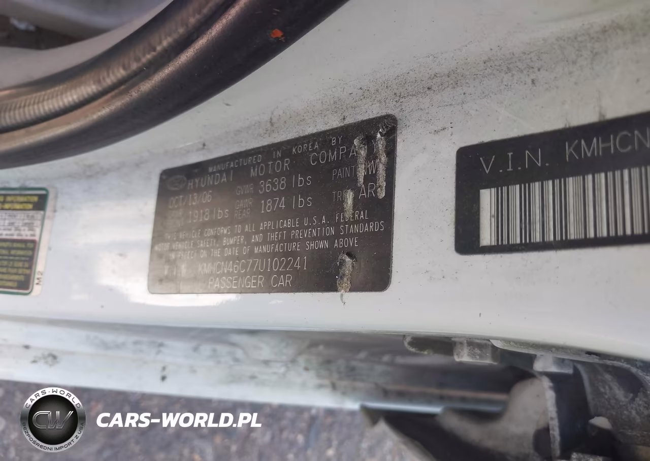 2006 Hyundai Accent VIN:KMHCN46C77U102241 - 9
