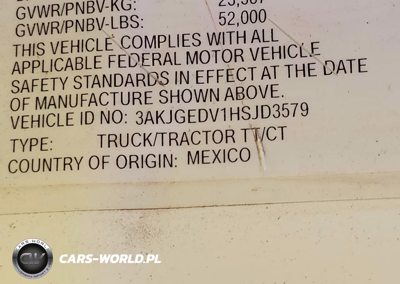2017 Freightliner Cascadia 125 VIN:3AKJGEDV1HSJD3579 - 8
