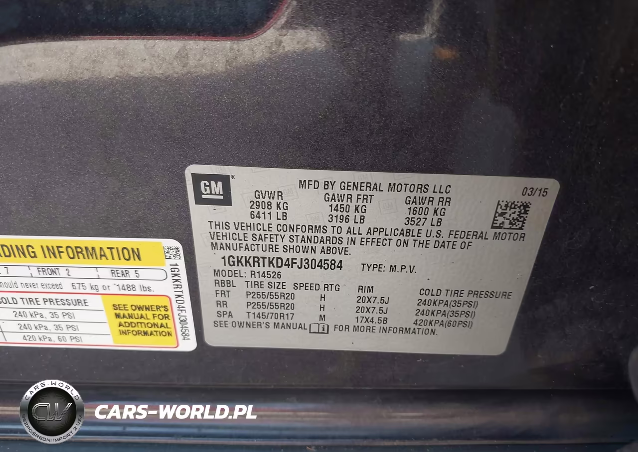 2015 GMC Acadia Denali VIN:1GKKRTKD4FJ304584 - 9