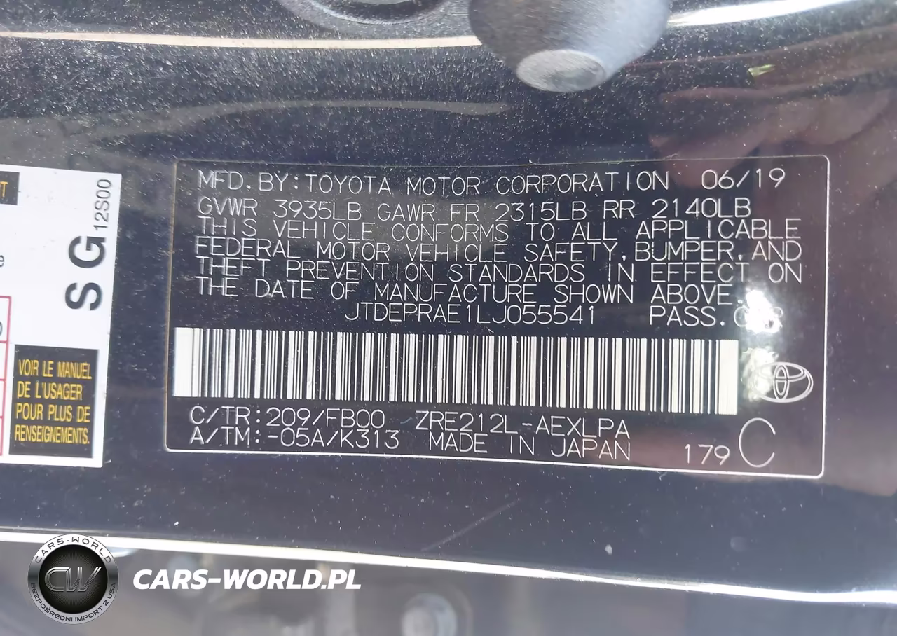 2020 Toyota Corolla Le VIN:JTDEPRAE1LJ055541 - 9
