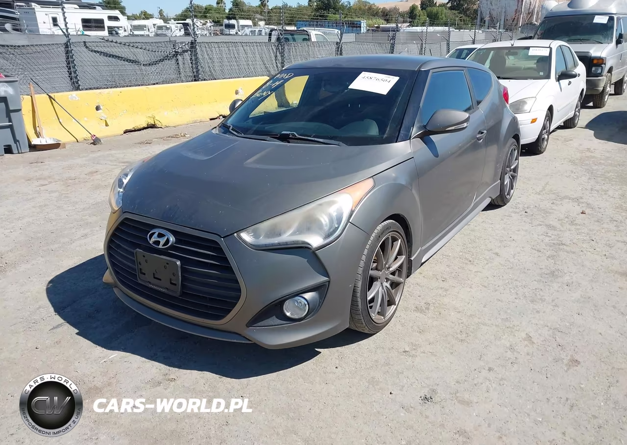 2016 Hyundai Veloster Turbo VIN:KMHTC6AE4GU266301 - 2