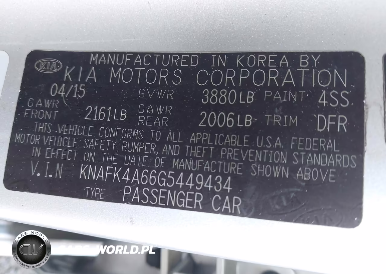 2016 Kia Forte Lx VIN:KNAFK4A66G5449434 - 9